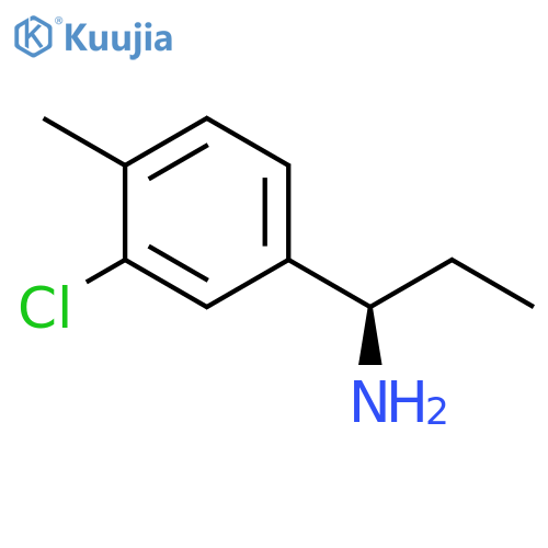 (1R)-1-(3-CHLORO-4-METHYLPHENYL)PROPYLAMINE structure