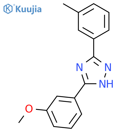 5-(3-methoxyphenyl)-3-(3-methylphenyl)-1H-1,2,4-triazole structure