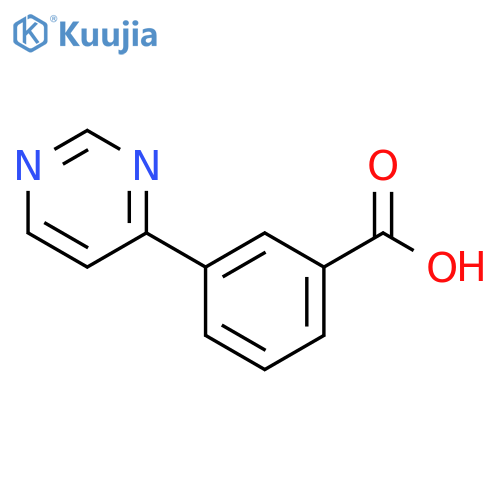 3-(Pyrimidin-4-yl)benzoic acid structure