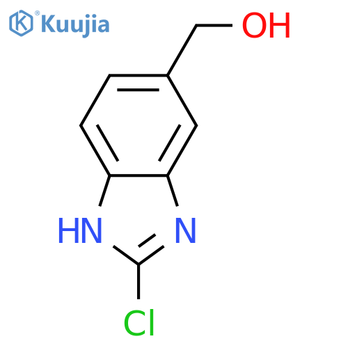 1H-Benzimidazole-6-methanol,2-chloro- structure