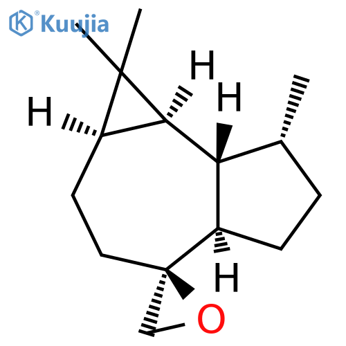 Spiro[4H-cycloprop[e]azulene-4,2'-oxirane],decahydro-1,1,7-trimethyl-, (1aR,2'S,4aR,7R,7aS,7bS)- structure