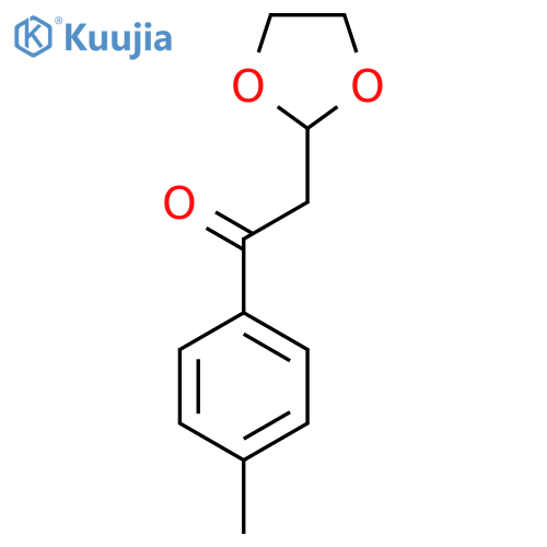 2-(1,3-Dioxolan-2-yl)-1-(4-methylphenyl)-ethanone structure