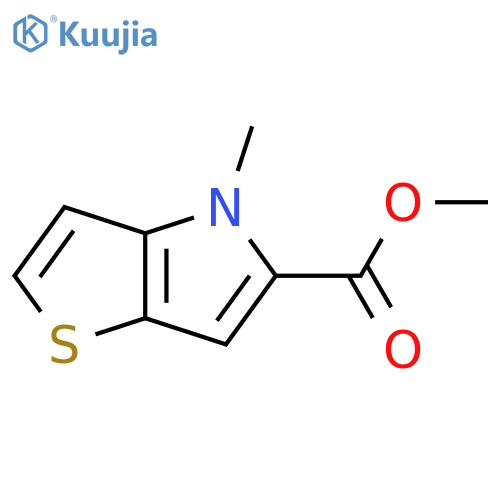 4H-Thieno[3,2-b]pyrrole-5-carboxylicacid, 4-methyl-, methyl ester structure
