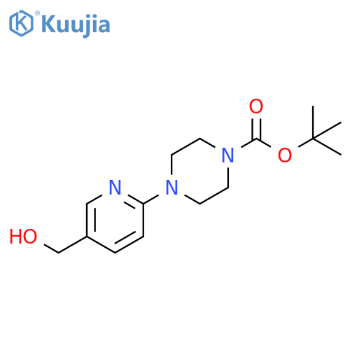 tert-Butyl 4-5-(Hydroxymethyl)pyrid-2-ylpiperazine-1-carboxylate structure