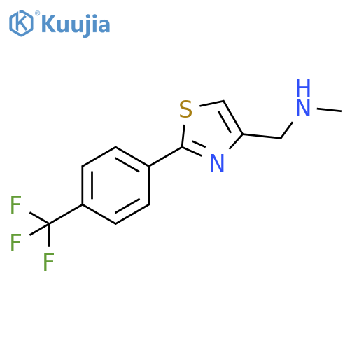 4-Thiazolemethanamine,N-methyl-2-[4-(trifluoromethyl)phenyl]- structure