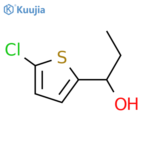 1-(5-chlorothiophen-2-yl)propan-1-ol structure