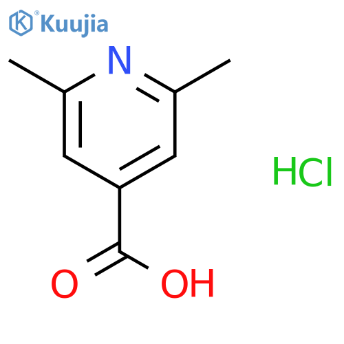2,6-dimethylpyridine-4-carboxylic acid hydrochloride structure