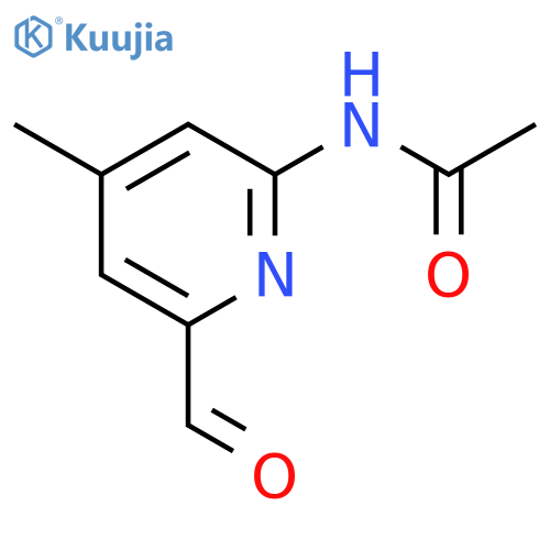 N-(6-formyl-4-methyl-2-pyridinyl)-Acetamide structure