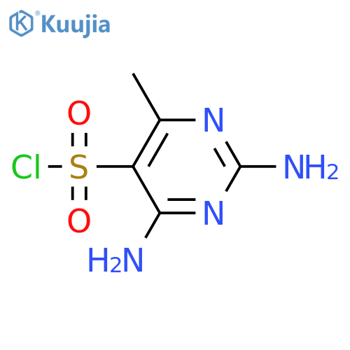 2,4-diamino-6-methylpyrimidine-5-sulfonyl chloride structure