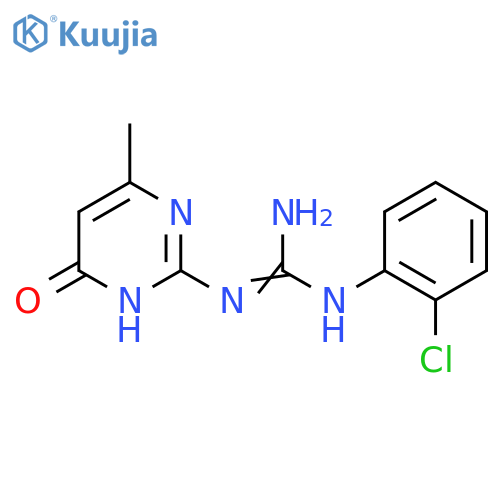 N-(2-Chlorophenyl)-N'-(6-methyl-4-oxo-1,4-dihydropyrimidin-2-yl)guanidine structure