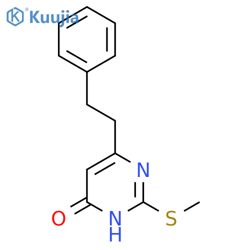 2-(methylthio)-6-phenethylpyrimidin-4(3H)-one structure