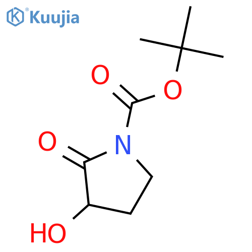 1-PYRROLIDINECARBOXYLIC ACID, 3-HYDROXY-2-OXO-, 1,1-DIMETHYLETHYL ESTER structure