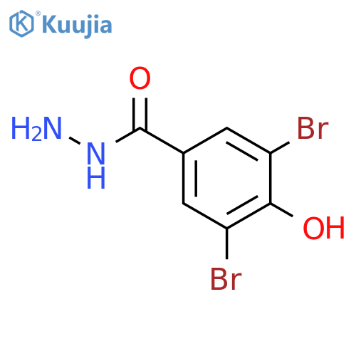 3,5-Dibromo-4-hydroxybenzohydrazide structure