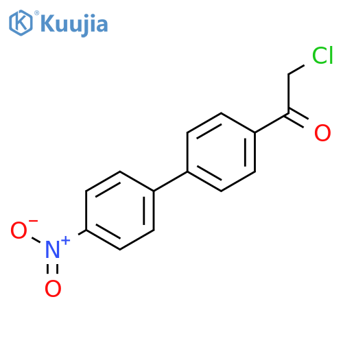2-Chloro-1-(4'-nitro-[1,1'-biphenyl]-4-yl)ethanone structure