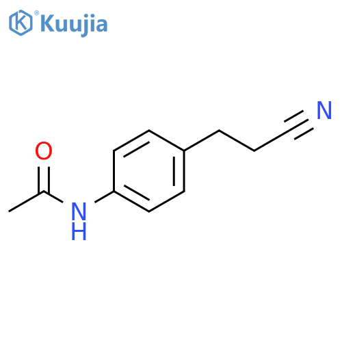 N-4-(2-cyanoethyl)phenylacetamide structure