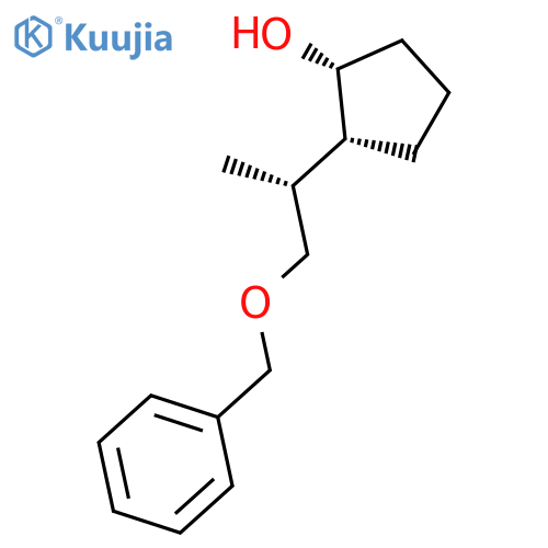 CYCLOPENTANOL, 2-[(1R)-1-METHYL-2-(PHENYLMETHOXY)ETHYL]-, (1R,2R)- structure