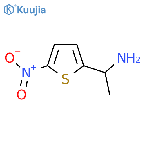 1-(5-nitrothiophen-2-yl)ethan-1-amine structure