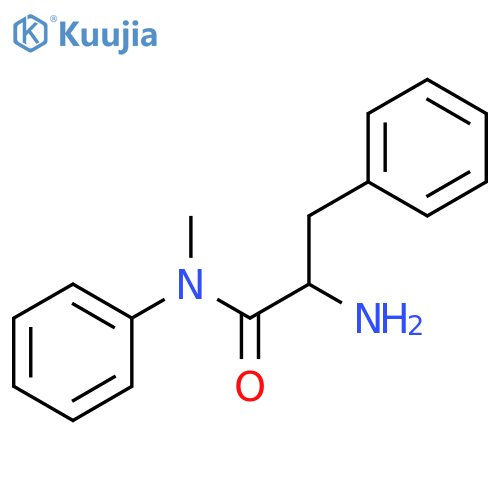 2-amino-N-methyl-N,3-diphenylpropanamide structure
