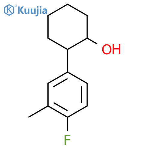 2-(4-Fluoro-3-methylphenyl)cyclohexan-1-ol structure
