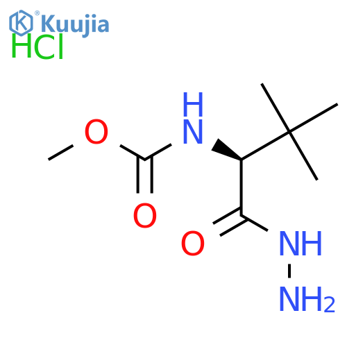 Methyl N-[(2S)-1-hydrazinyl-3,3-dimethyl-1-oxobutan-2-yl]carbamate;hydrochloride structure