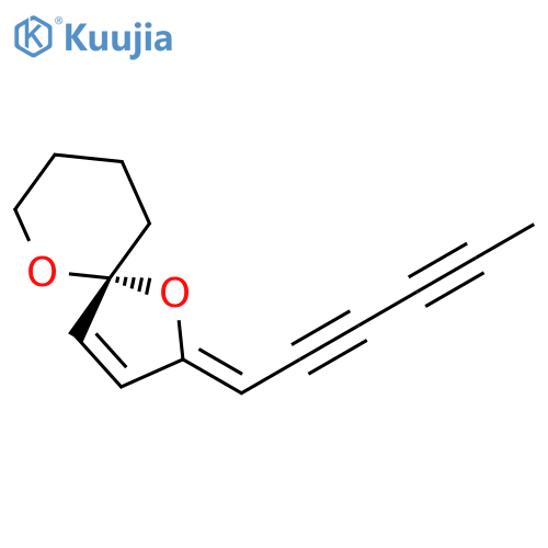 1,6-Dioxaspiro[4.5]dec-3-ene, 2-(2,4-hexadiynylidene)-, (2Z,5R)- (9CI) structure