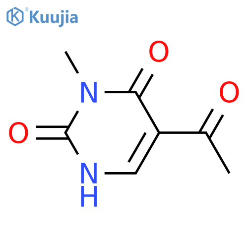 5-acetyl-3-methyl-1,2,3,4-tetrahydropyrimidine-2,4-dione structure