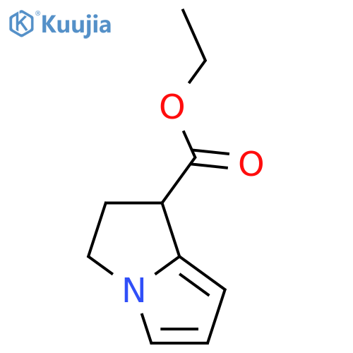 ethyl 2,3-dihydro-1H-pyrrolizine-1-carboxylate structure