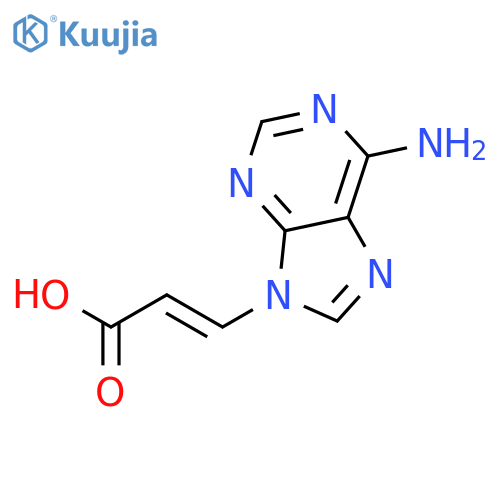 2-PROPENOIC ACID, 3-(6-AMINO-9H-PURIN-9-YL)- structure