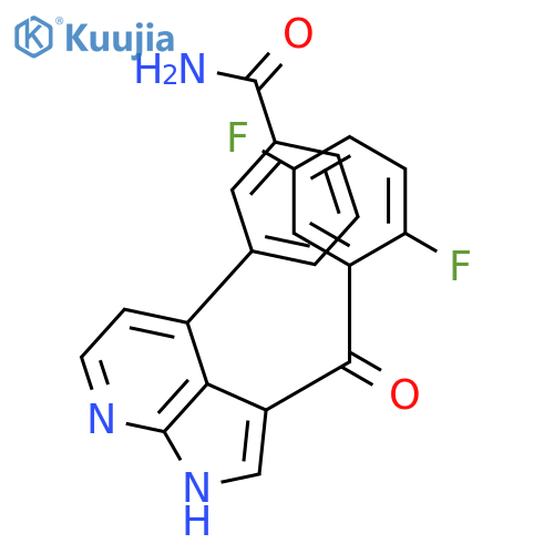 Benzamide, 3-[3-(2,5-difluorobenzoyl)-1H-pyrrolo[2,3-b]pyridin-4-yl]- structure