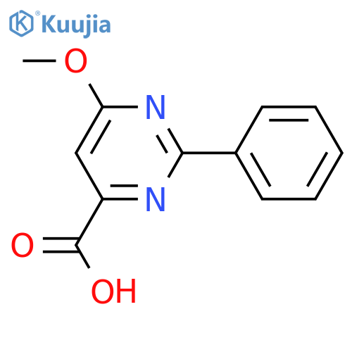 6-Methoxy-2-phenylpyrimidine-4-carboxylic acid structure
