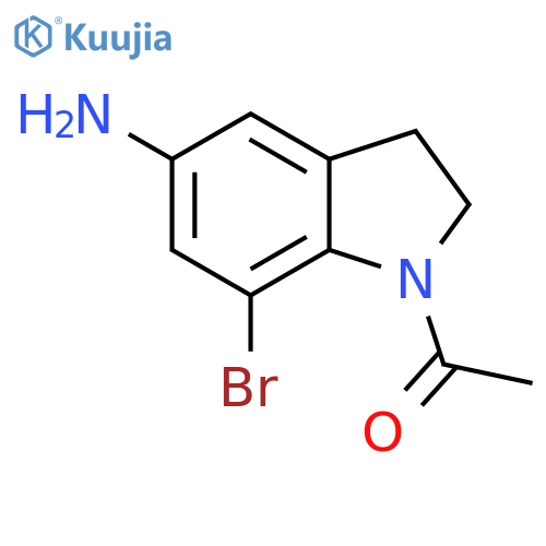 1-Acetyl-7-bromoindolin-5-amine structure