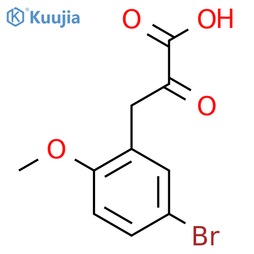 3-(5-bromo-2-methoxyphenyl)-2-oxopropanoic acid structure