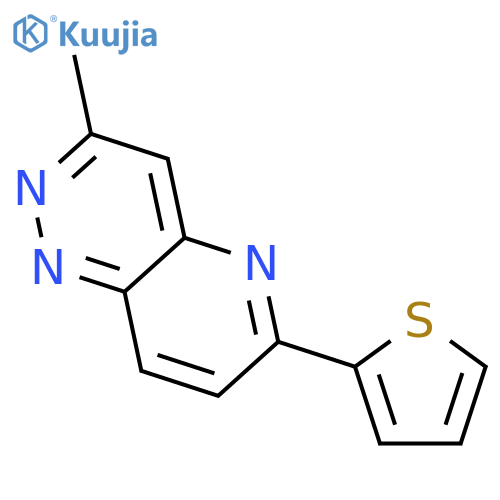 Pyrido[3,2-c]pyridazine, 3-methyl-6-(2-thienyl)- structure