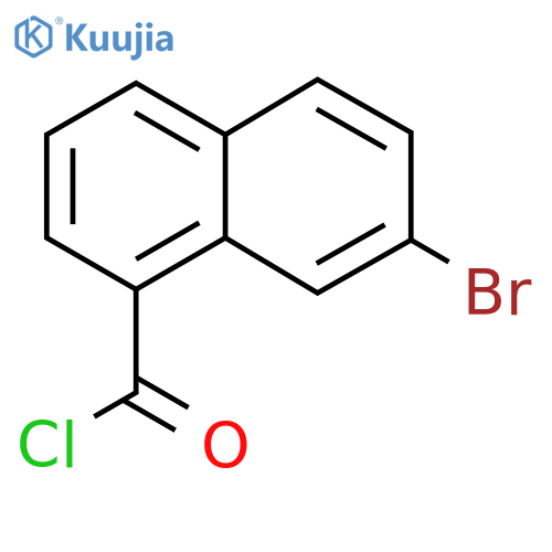 7-Bromonaphthalene-1-carbonyl chloride structure
