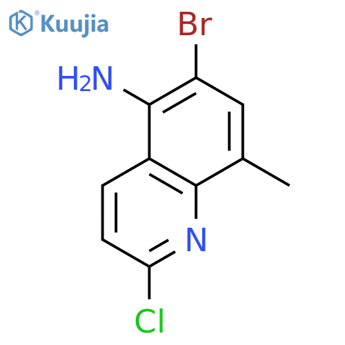 6-Bromo-2-chloro-8-methylquinolin-5-amine structure