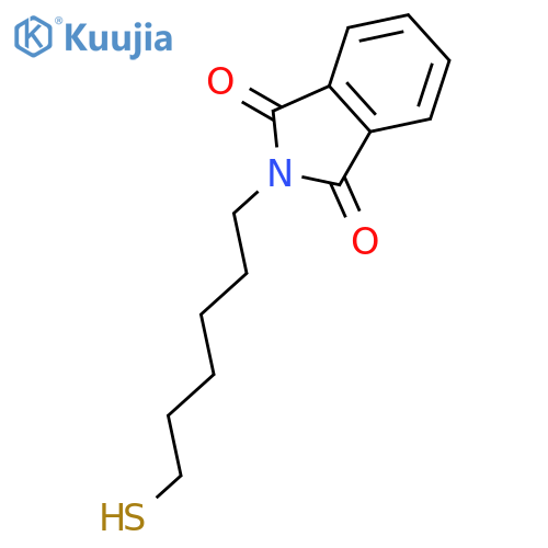 2-(6-Sulfanylhexyl)-2,3-dihydro-1H-isoindole-1,3-dione structure
