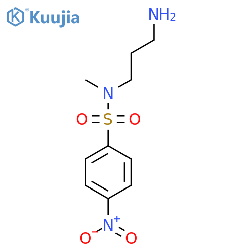 N-(3-aminopropyl)-N-methyl-4-nitrobenzene-1-sulfonamide structure