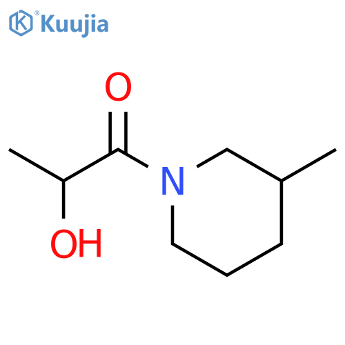 PIPERIDINE, 1-(2-HYDROXY-1-OXOPROPYL)-3-METHYL- structure