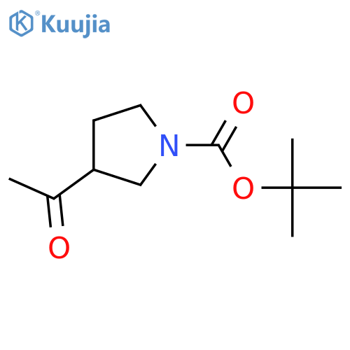 Tert-butyl 3-acetylpyrrolidine-1-carboxylate structure