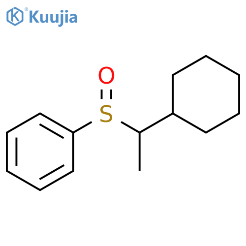 Benzene, [(1-cyclohexylethyl)sulfinyl]- structure