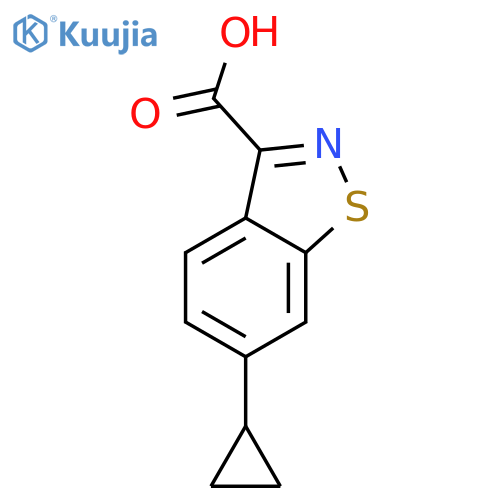 6-Cyclopropylbenzo[d]isothiazole-3-carboxylic acid structure