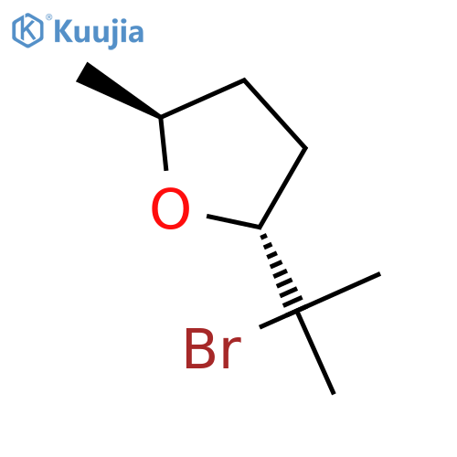 FURAN, 2-(1-BROMO-1-METHYLETHYL)TETRAHYDRO-5-METHYL-, TRANS- structure