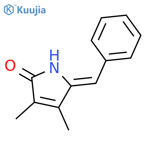 2H-Pyrrol-2-one, 1,5-dihydro-3,4-dimethyl-5-(phenylmethylene)-, (E)- structure