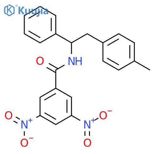 BENZAMIDE, N-[2-(4-METHYLPHENYL)-1-PHENYLETHYL]-3,5-DINITRO- structure