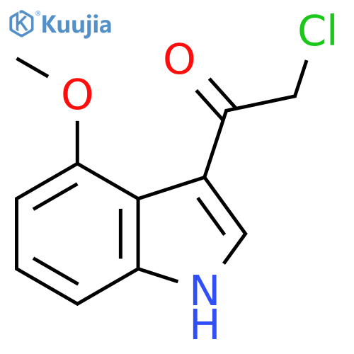 2-Chloro-1-(4-methoxy-1H-indol-3-yl)ethanone structure