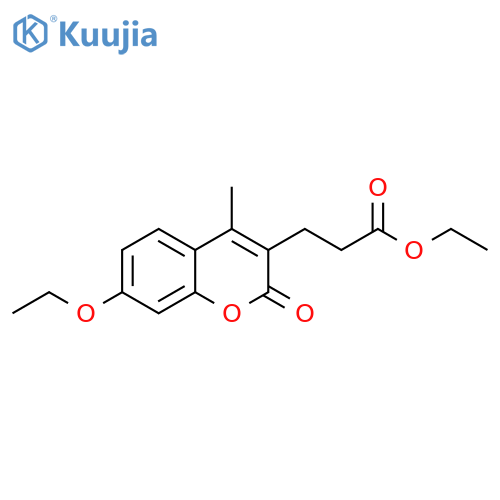 ethyl 3-(7-ethoxy-4-methyl-2-oxochromen-3-yl)propanoate structure