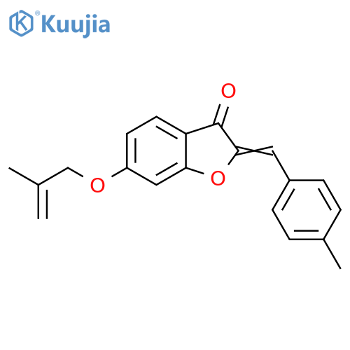 (2Z)-2-(4-methylphenyl)methylidene-6-(2-methylprop-2-en-1-yl)oxy-2,3-dihydro-1-benzofuran-3-one structure