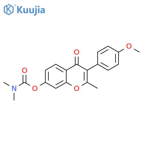 3-(4-methoxyphenyl)-2-methyl-4-oxo-4H-chromen-7-yl N,N-dimethylcarbamate structure