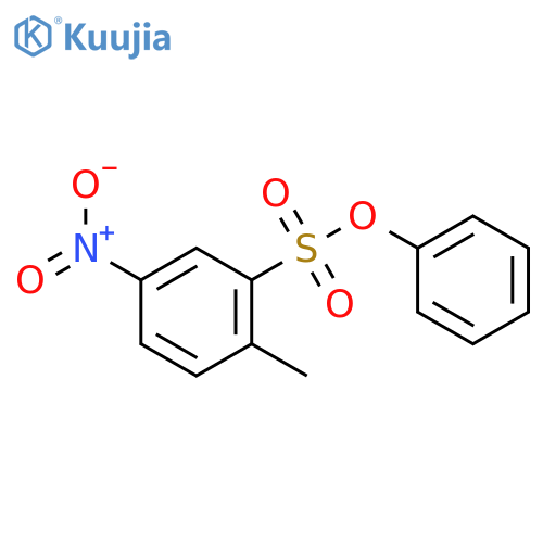 Benzenesulfonic acid,2-methyl-5-nitro-, phenyl ester structure