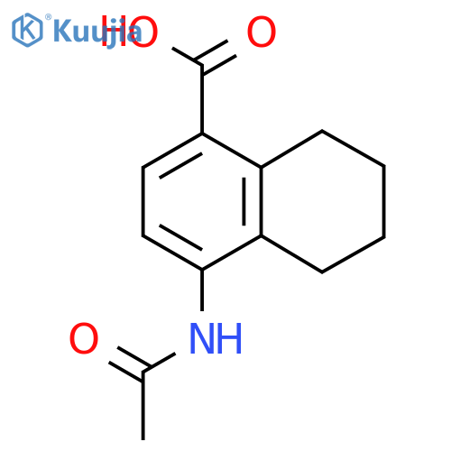 4-Acetamido-5,6,7,8-tetrahydronaphthalene-1-carboxylic acid structure